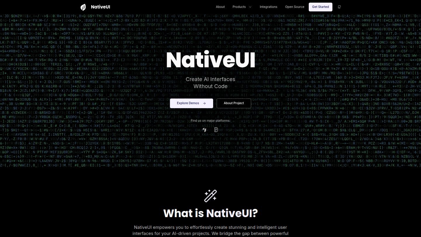 NativeUI.cloud website screenshot